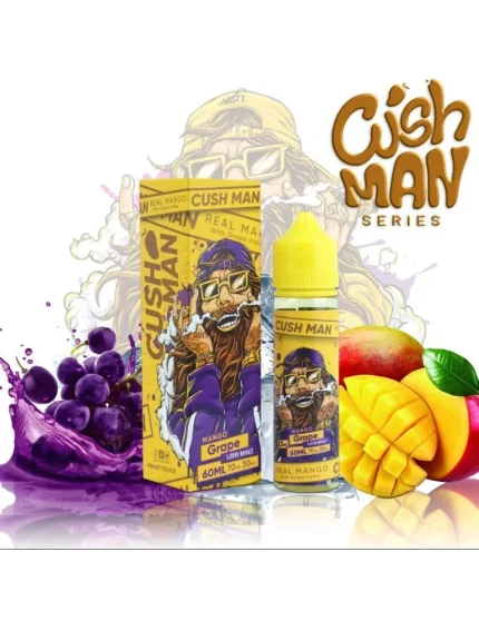 10mg Nasty Juice Cush Man Mango Grape 60ml 50/50 Prefilled Vape E Liquid