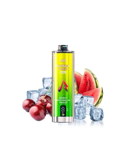 22000 Puff Shisha Hookah Max Cherry Watermelon Freeze 20mg- JNR Disposable Vape