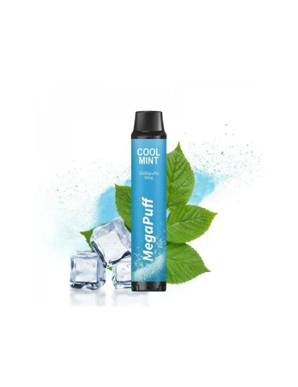 3000 Puffs Cool Mint ZERO NICOTINE 0mg - MegaPuff Disposable Vape