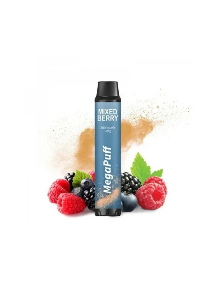 3000 Puffs Mixed Berry ZERO NICOTINE 0mg - MegaPuff Disposable Vape