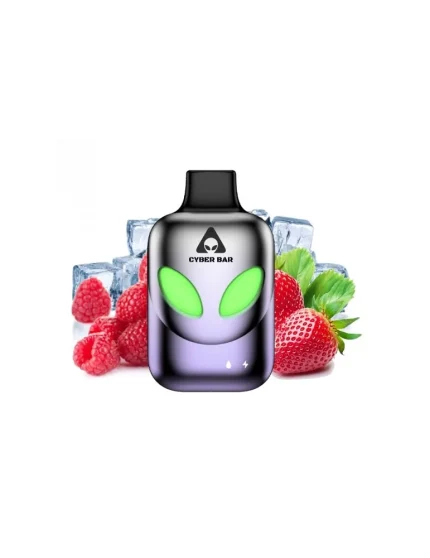 AL8000 Strawberry Raspberry Ice 0mg 8000 puff - Cyber Bar Disposable Vape