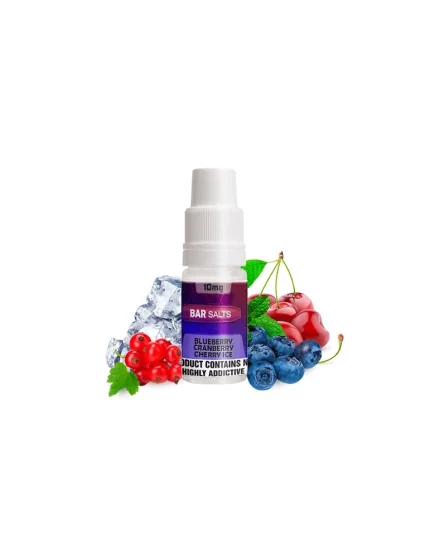Bar Nicsalts Blueberry Cranberry Cherry Ice 10mg 10ml 50/50 E liquid