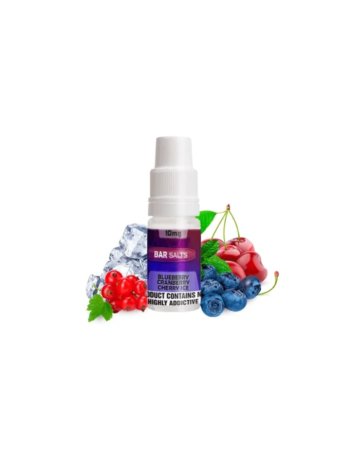 Bar Nicsalts Blueberry Cranberry Cherry Ice 10mg 10ml 50/50 E liquid