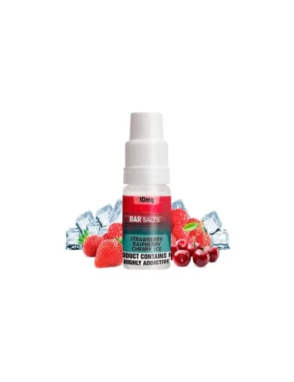 Bar Nicsalts Strawberry Raspberry Cherry Ice 10mg 10ml 50/50