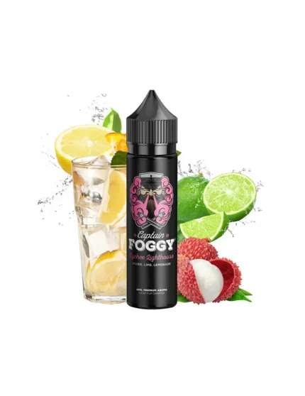 Captain Foggy - Lychee Lighthouse Prefilled 3mg 60ml 60/40 E liquid