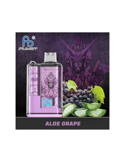 Crystal Aloe Grape 12000puffs 20mg Fumot Disposable Vape