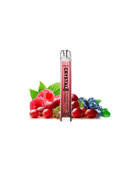 Crystal Bar Blueberry Cherry Cranberry Disposable Vape Mesh 20mg 600 puffs