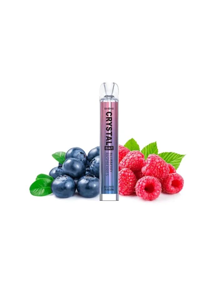 Crystal Bar Blueberry Raspberry Disposable Vape Mesh 20mg 600puffs
