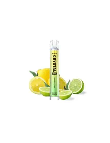 Crystal Bar Lemon & Lime Disposable Vape Mesh 20mg 600puffs