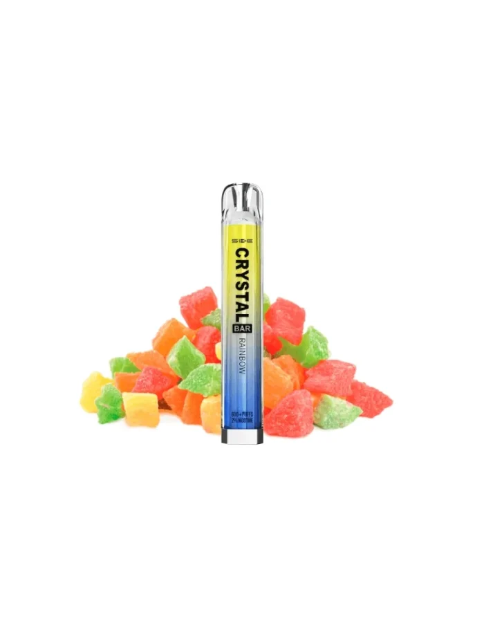 Crystal Bar Rainbow Disposable Vape Mesh 20mg 600puffs