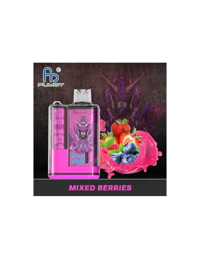 Crystal Mixed Berries 12000 puffs 20mg RandM Disposable Vape