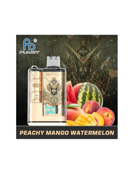 Crystal Peach Mango Watermelon 12000 puffs 20mg Fumot Disposable Vape