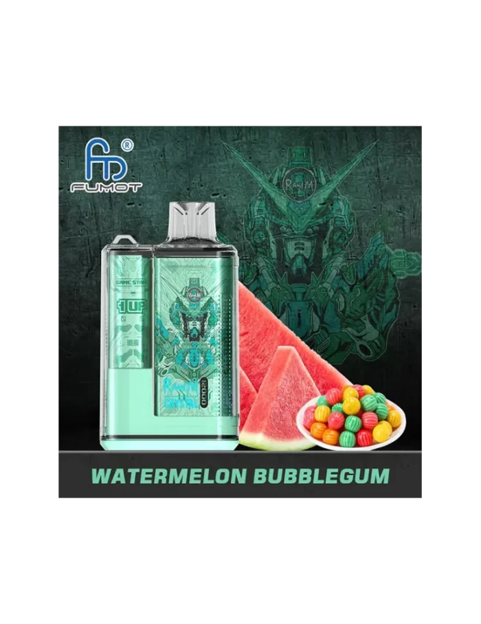 Crystal Watermelon Bubblegum 12000 puffs 20mg Fumot Disposable Vape