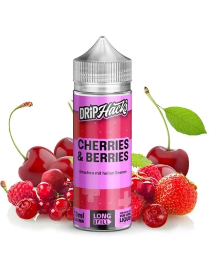 Drip Hacks Cherries & Berries 6mg 120ml 60/40 Prefilled Nicotine E-liquid