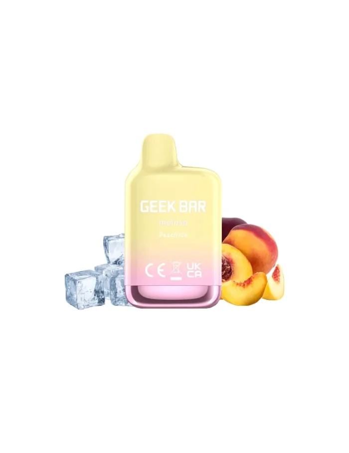 Geek Bar Meloso Mini Peach Ice 20mg 600puffs Disposable Vape