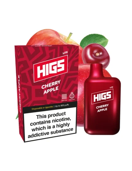 HIGS LITE Cherry Apple Mesh-Coil 20mg 800puffs Disposable Vape