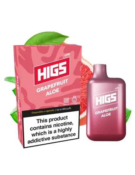 HIGS LITE Grapefruit Aloe Mesh-Coil 20mg 800puffs Disposable Vape
