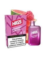 HIGS LITE Raspberry Melons Mesh-Coil 20mg 800puffs Disposable Vape