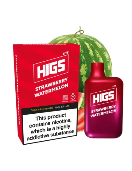 HIGS LITE Strawberry Watermelon Mesh-Coil 20mg 800puffs Disposable Vape