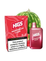 HIGS LITE Watermelon Lychee Mesh-Coil 20mg 800puffs Disposable Vape