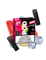 HIGS VAPE POD CARTRIDGE Watermelon Ice 4ml 20mg 1400puff 2pcs