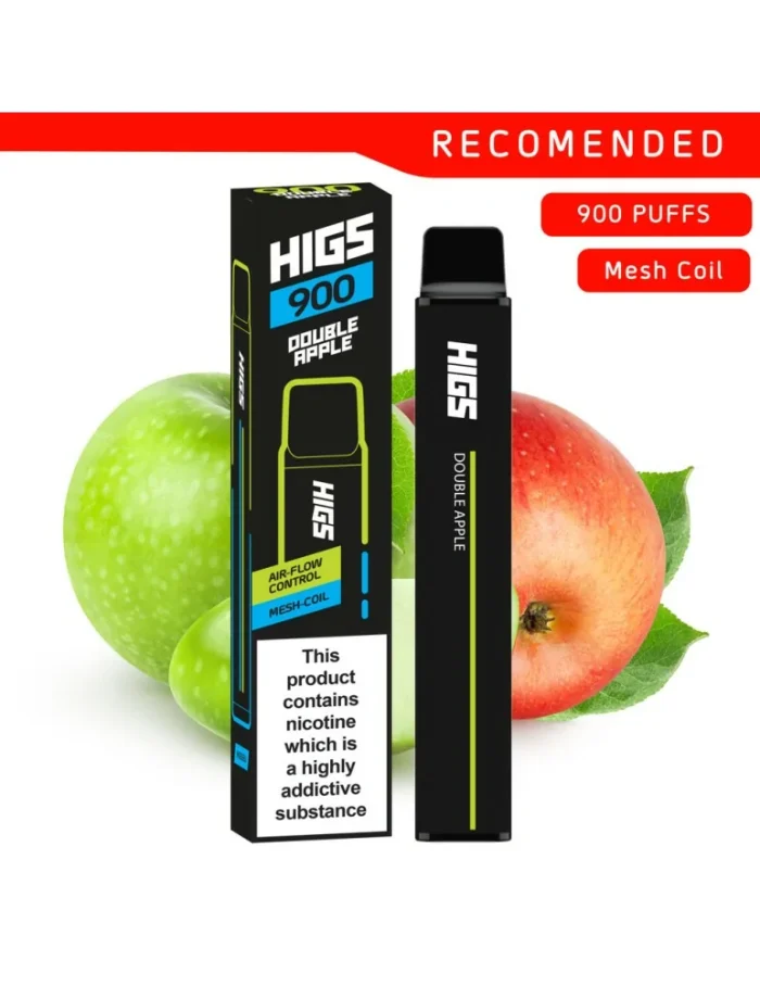 HIGS XL 900 puffs Double Apple Mesh-Coil 20mg