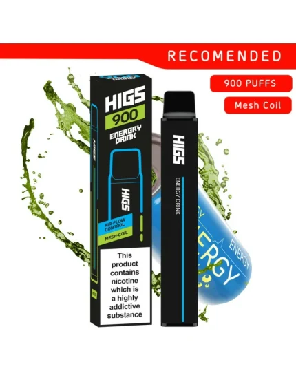 HIGS XL 900 puffs Energy Drink Mesh-Coil