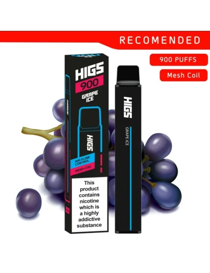 HIGS XL 900 puffs Grape Ice Mesh-Coil