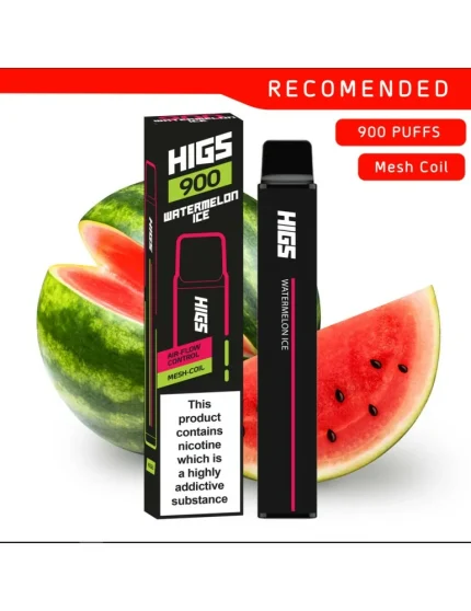 HIGS XL 900 puffs Watermelon Ice Mesh-Coil 20mg