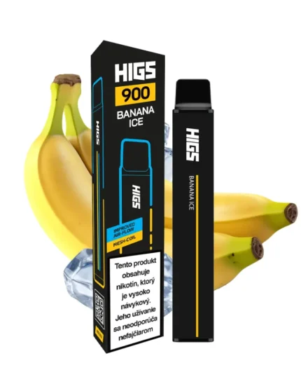 HIGS XL 900puffs Banana Ice Mesh-Coil 20mg disposable vape