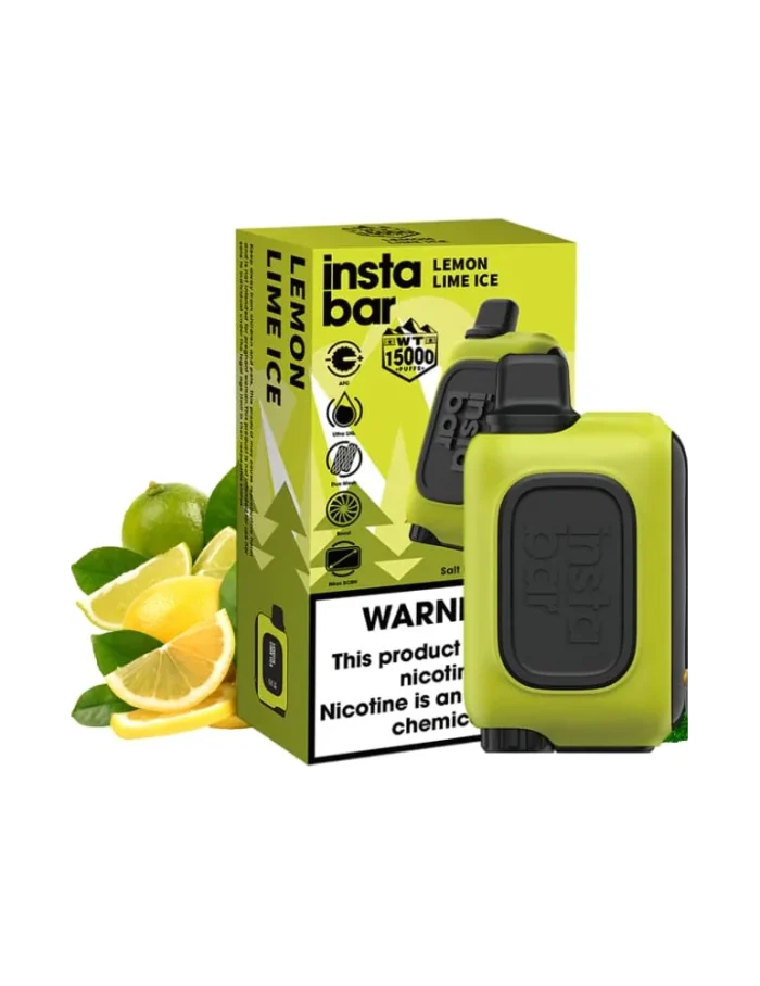 Insta Bar 20mg Lemon Lime Ice 15000 puffs Disposable Vape