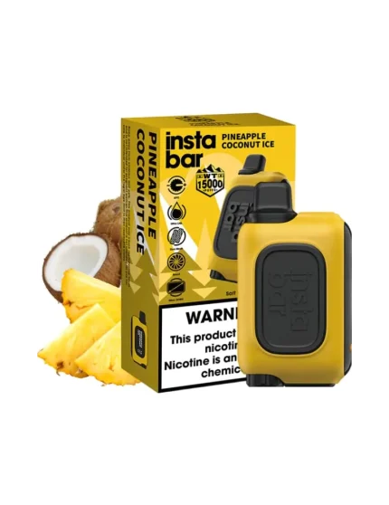 Insta Bar 20mg Pineapple Coconut Ice 15000 puffs Disposable Vape
