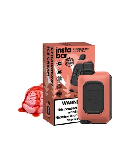 Insta Bar 20mg Strawberry Ice Cream 15000puffs Disposable Vape