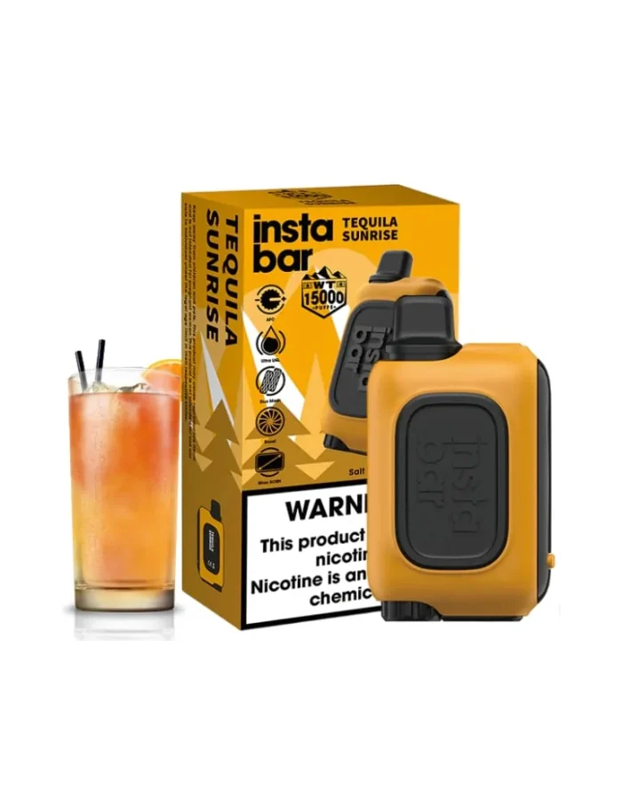 Insta Bar 20mg Tequila Sunrise 15000 puffs Disposable Vape