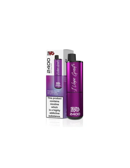 IVG 2400 Puffs Plum Blue Razz 20mg Disposable E cigarette