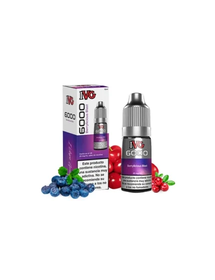 IVG 6000 Berrylicious Blast 10ml 10mg Salt E-liquid