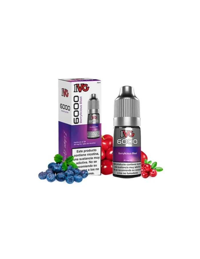 IVG 6000 Berrylicious Blast 10ml 10mg Salt E-liquid