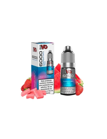 IVG 6000 Bubblegum Berry Wave 10ml 20mg Salt E-liquid