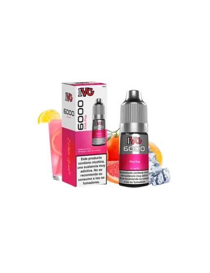 IVG 6000 Pink Pop 10ml 10mg Salt E-liquid
