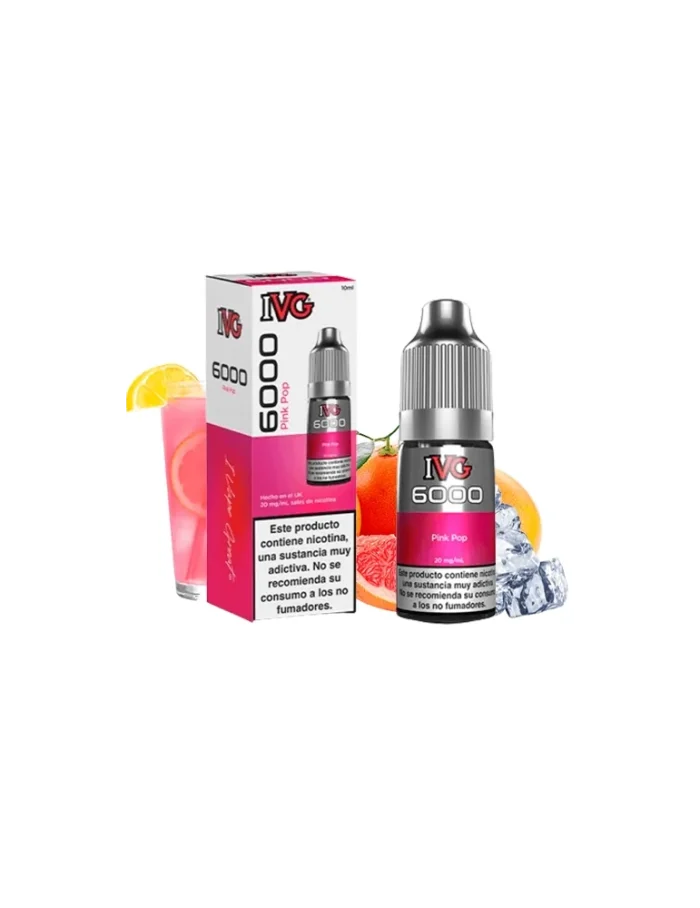 IVG 6000 Pink Pop 10ml 10mg Salt E-liquid