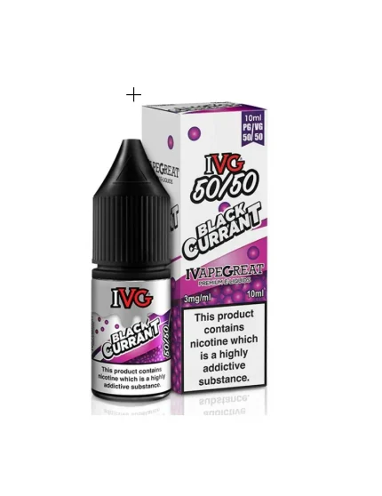 Ivg Blackcurrant 18mg 10ml 50/50 e-liquid