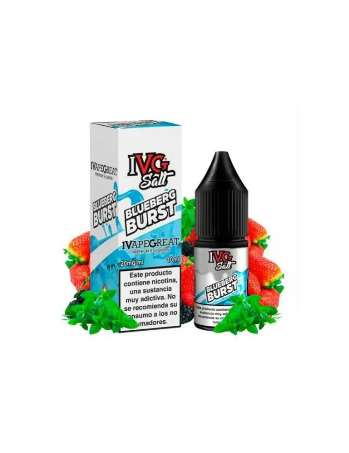 Ivg Blueberg Burst 3mg 10ml 50/50 Nicotine E-liquid