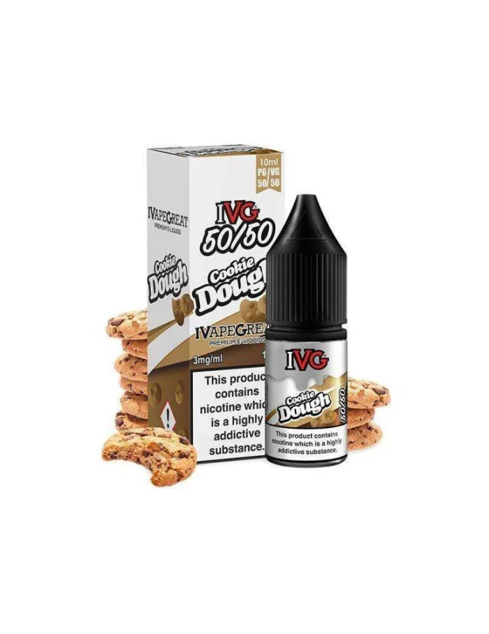 Ivg Cookie Dough 3mg 10ml 50/50 Nicotine E-liquid