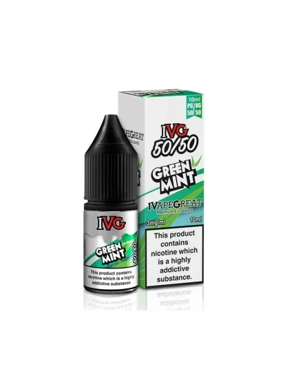 Ivg Green Mint 18mg 10ml 50/50 e-liquid