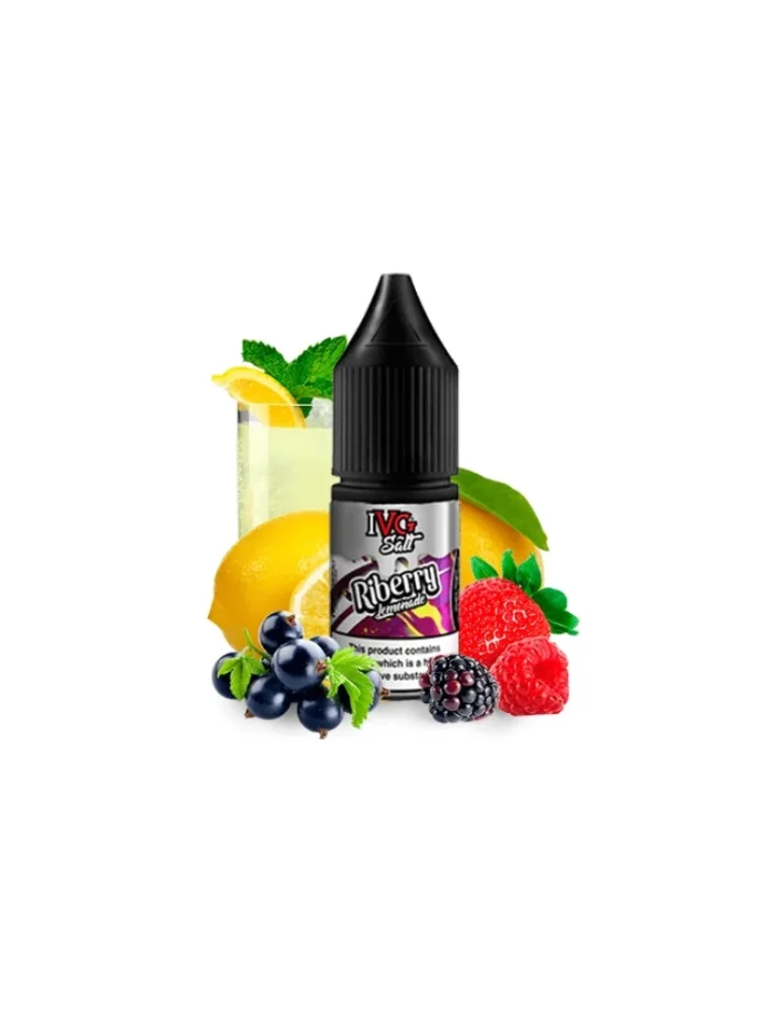 IVG Nic Salt Mixer Range Riberry Lemonade 10ml 20mg 50/50 Nicotine Salt E-liquid