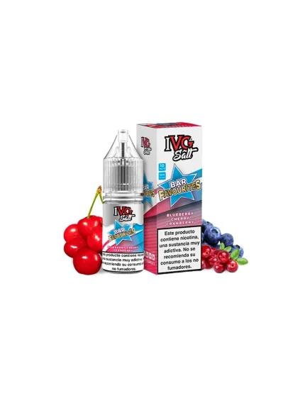 IVG NicSalt Blueberry Cherry Cranberry 10ml 10mg 50/50 Nicotine Salt E-liquid