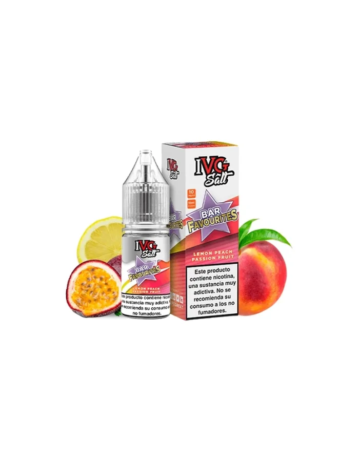 IVG NicSalt Lemon Peach Passion Fruit 10ml 10mg 50/50 Nicotine Salt E-liquid