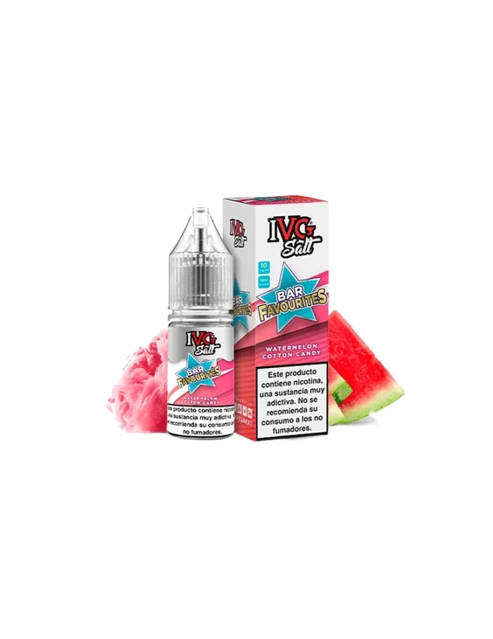IVG NicSalt Watermelon Cotton Candy 10ml 10mg 50/50 Nicotine Salt E-liquid