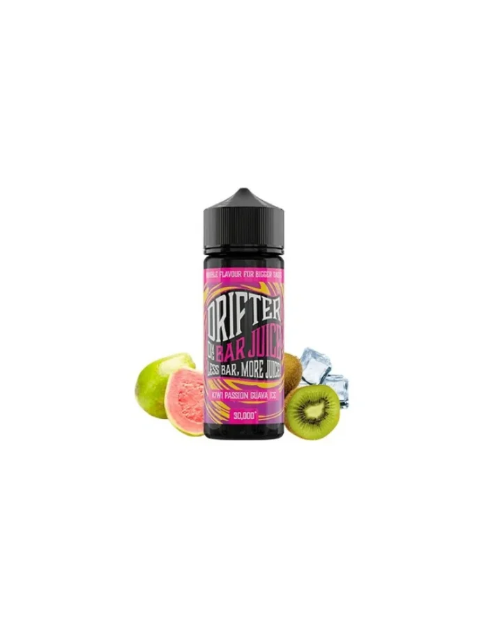 Juice Sauz Drifter Bar Kiwi Passion Guava Ice 100ml Shortfill E liquid