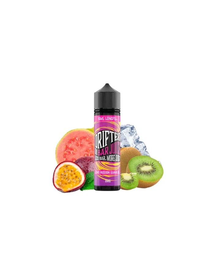Juice Sauz Drifter Bar Kiwi Passion Guava Ice Nic Salt 20mg 60ml Prefilled E liquid